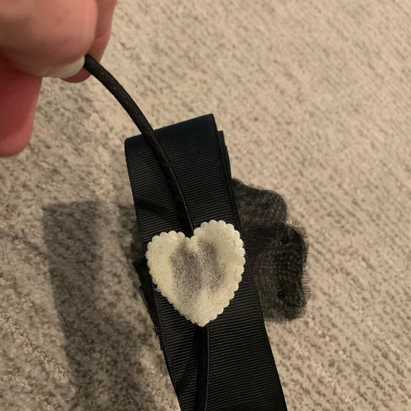 Girls headband black w pearls - Picture 4 of 7